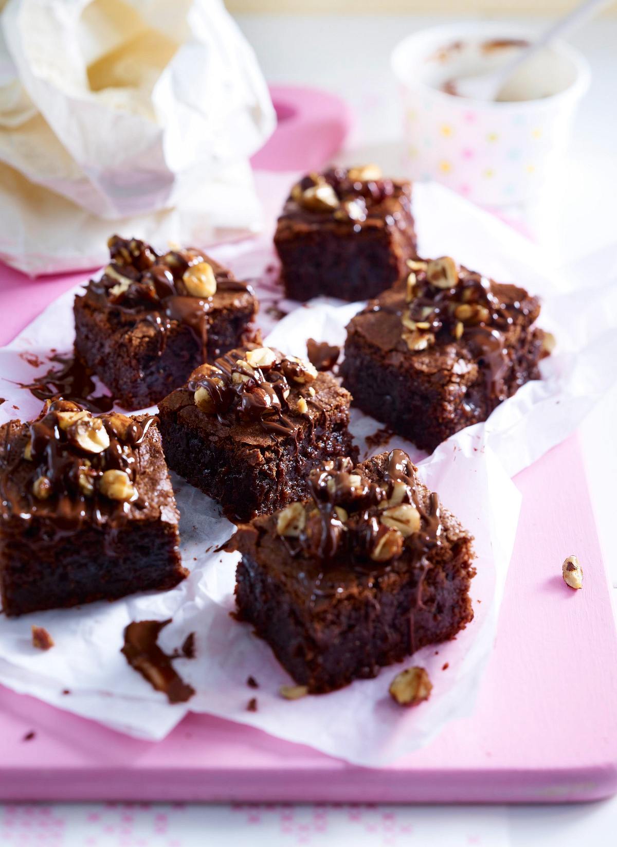 Schokobrownies mit Haselnüssen Rezept