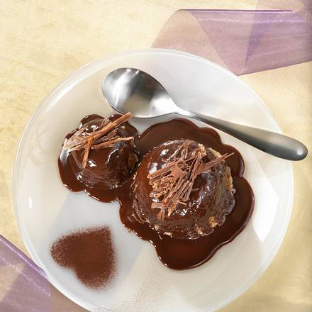 Schokohupf mit Schokoladensoße Rezept Schokohupf mit Schokoladensoße Rezept