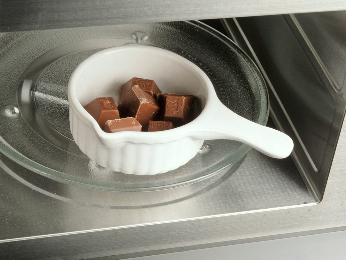 Schokolade in der Mikrowelle schmelzen