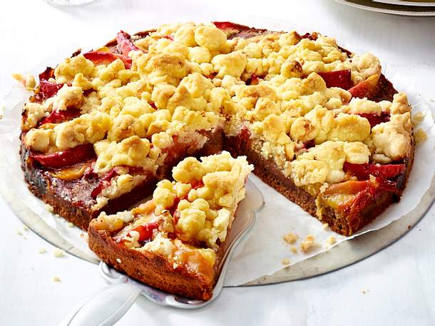 Schokolade-Nektarinen-Streuselkuchen Rezept Schokolade-Nektarinen-Streuselkuchen Rezept