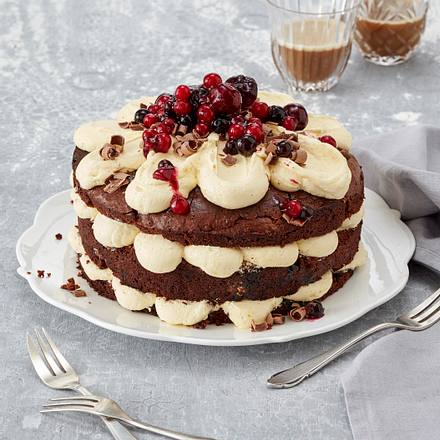 Schokoladen-Beeren-Kuchen Rezept Schokoladen-Beeren-Kuchen Rezept