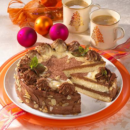 Schokoladen-Biskuittorte Rezept