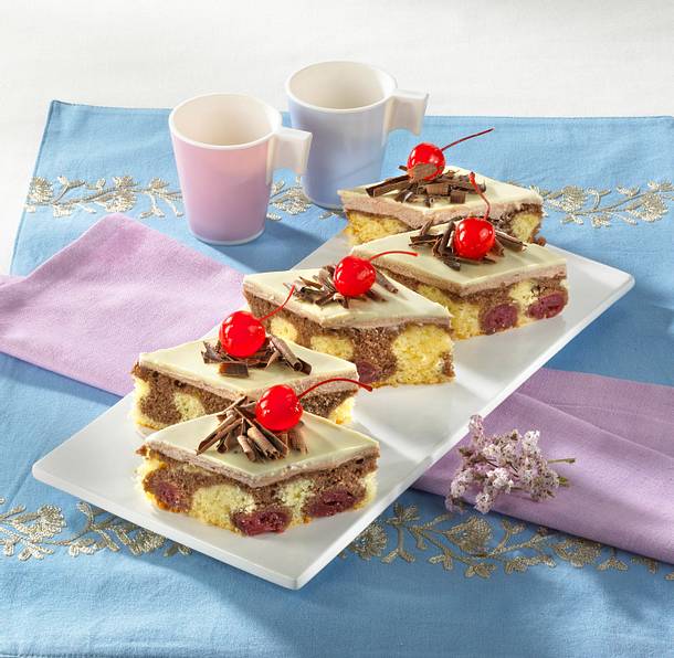Schokoladen-Donauwellen Rezept Schokoladen-Donauwellen Rezept