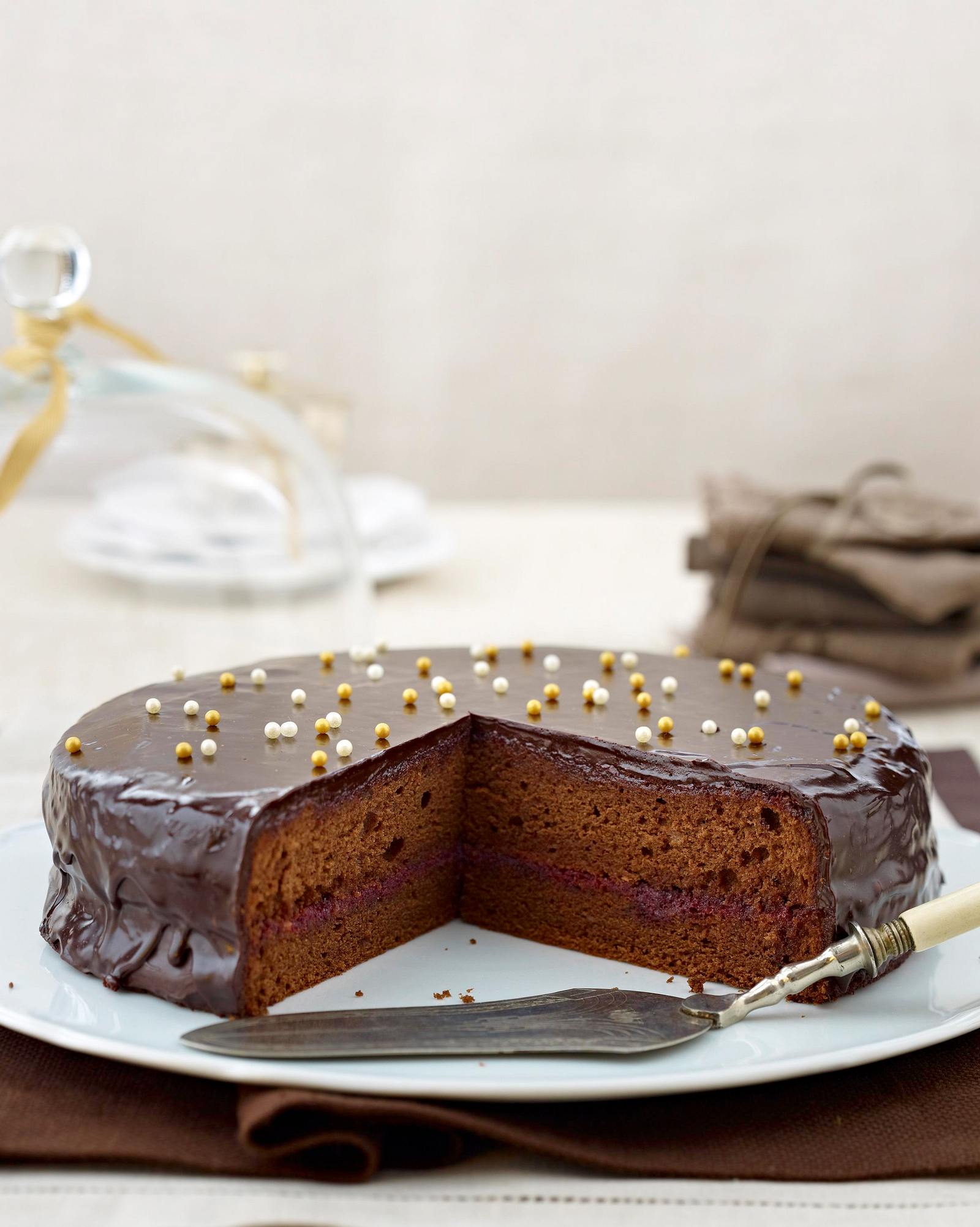 Schokoladen Johannisbeer Torte Sacher Art Rezept LECKER