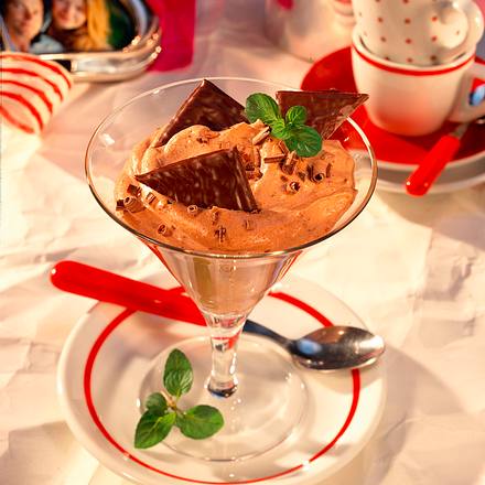Schokoladen-Pfefferminz-Creme Rezept Schokoladen-Pfefferminz-Creme Rezept
