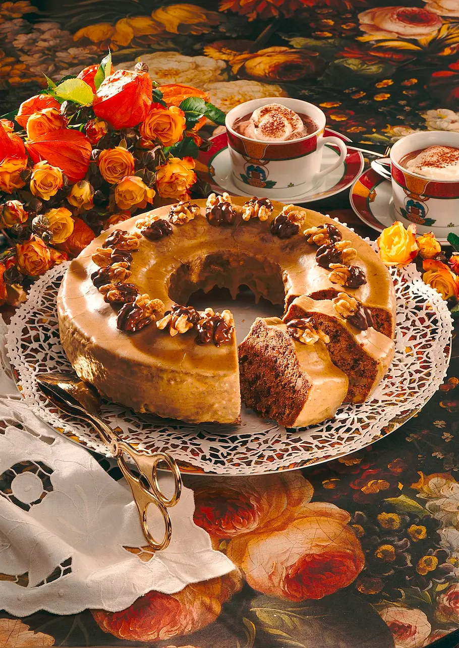 Schokoladen-Walnusskuchen, amerikanisch Rezept Schokoladen-Walnusskuchen, amerikanisch Rezept