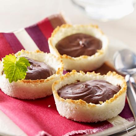 Schokotarte im Kokosmantel Rezept
