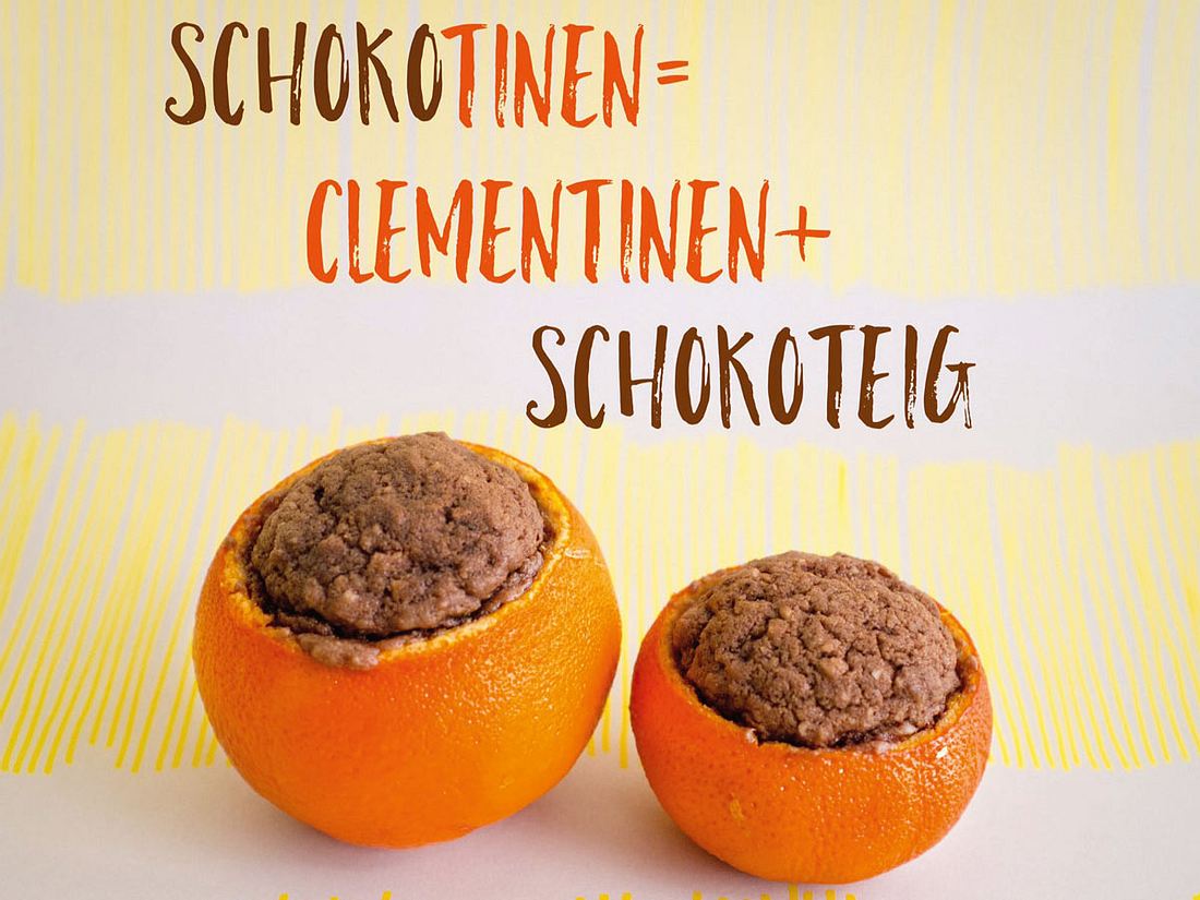 Schokotinen = Clementinen + Schokoteig