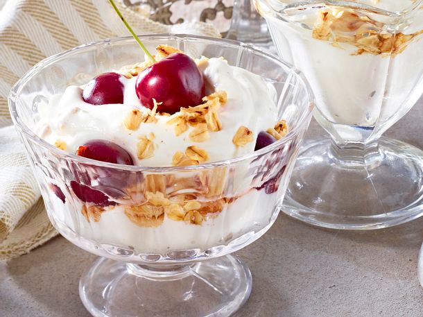 Schottische Kirsch-Haferflocken-Creme Rezept