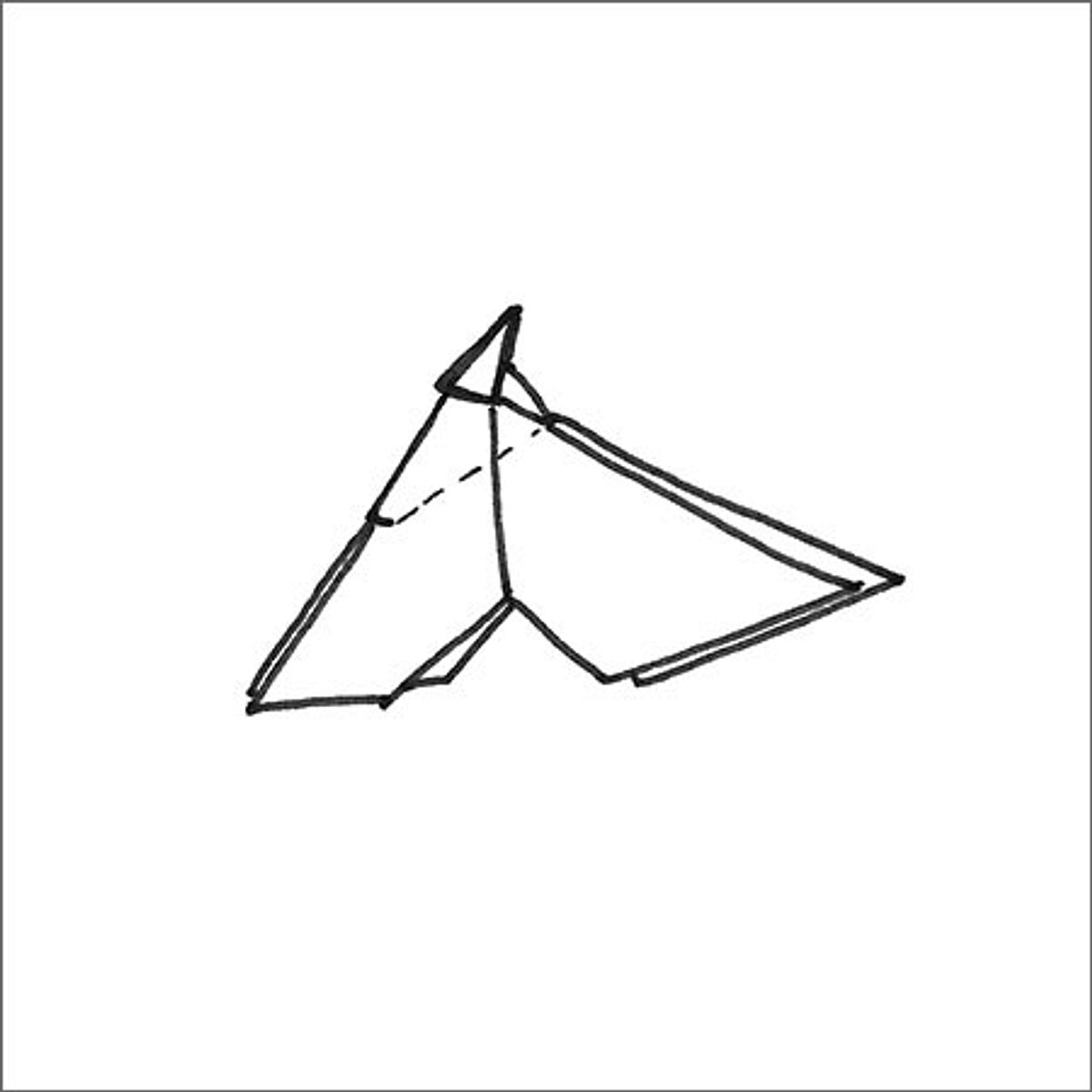 Origami-Schmetterling - Schritt 8: