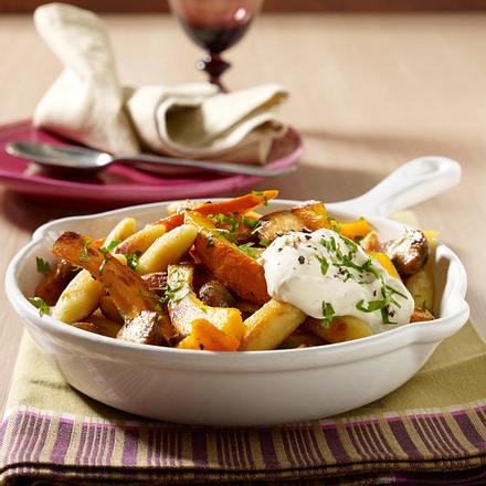 Schupfnudel-Kürbis-Pfanne Rezept