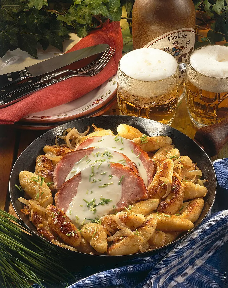 Schupfnudeln mit Kasseler Rezept