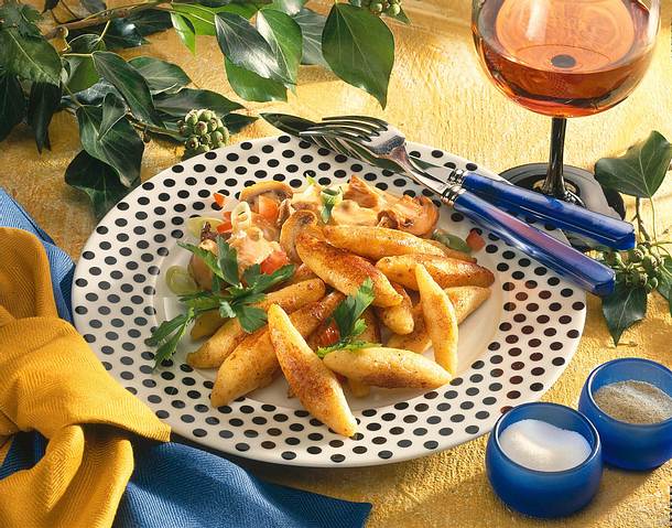 Schupfnudeln und Putengeschnetzeltes Rezept Schupfnudeln und Putengeschnetzeltes Rezept