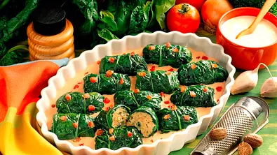 Schwäbische Laubfrösche (Spinatröllchen) Rezept - Foto: LECKER @ Bauer Media Group