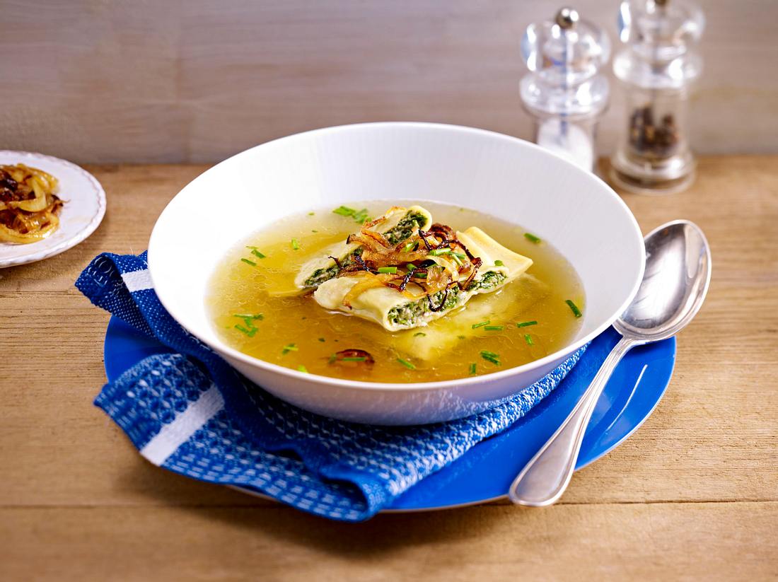 Schwäbische Maultaschen mit Hack-Spinat-Füllung Rezept | LECKER