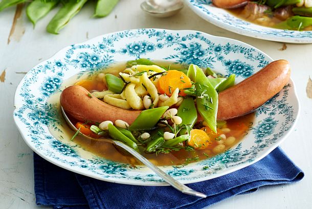 Schwäbische Bohnensuppe Rezept Schwäbische Bohnensuppe Rezept