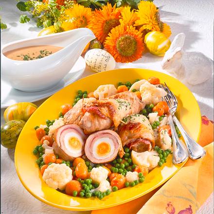 Schwalbennester auf Frühlingsgemüse Rezept Schwalbennester auf Frühlingsgemüse Rezept
