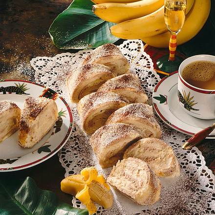 Schwarz-weiße Bananenrolle Rezept Schwarz-weiße Bananenrolle Rezept