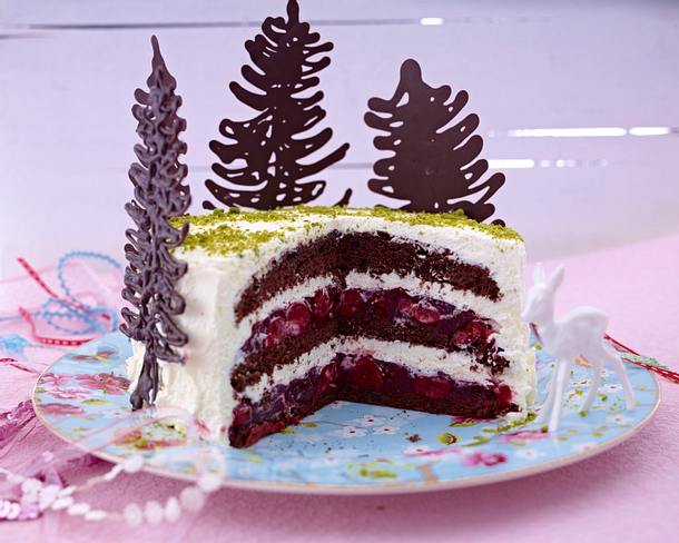 Weihnachtliche Schwarzwälder Kirschtorte Rezept