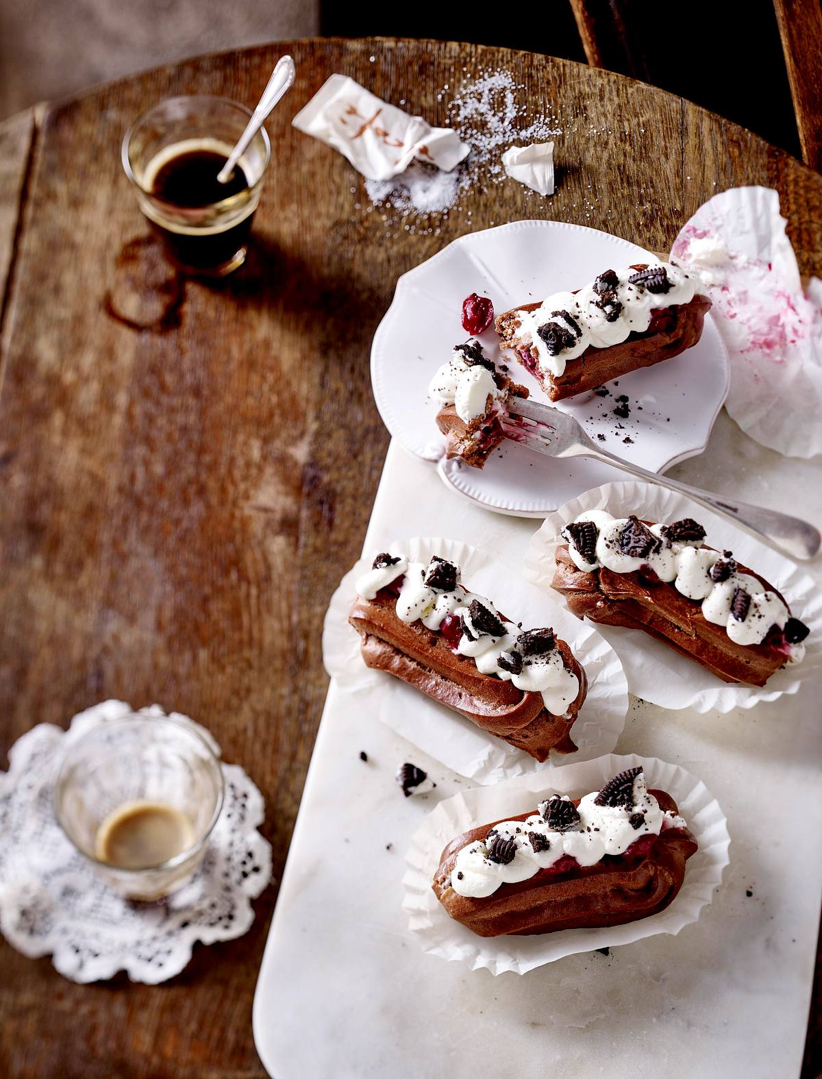 Schwarzwald-Eclairs Rezept