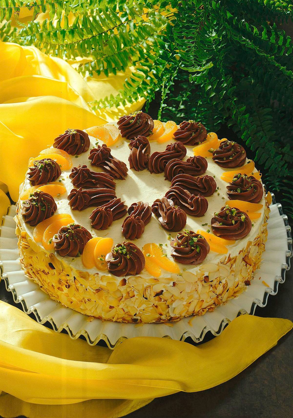 Schwarzweiße Buttercreme-Torte Rezept