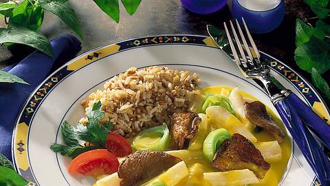 Schwarzwurzel-Austernpilzgemüse in Currysoße Rezept - Foto: Neckermann