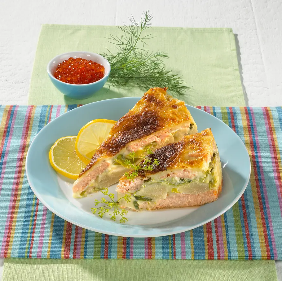 Schwarzwurzel-Lachsauflauf Rezept Schwarzwurzel-Lachsauflauf Rezept