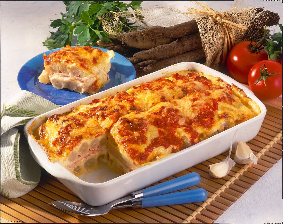 Schwarzwurzel-Lasagne mit Schinken Rezept