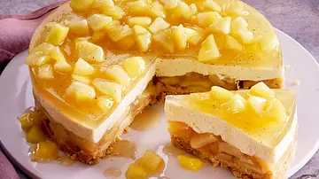 Schwedischer Apfelkuchen ohne Backen Rezept - Foto: LECKER @ Bauer Media Group Schwedischer Apfelkuchen ohne Backen Rezept - Foto: LECKER @ Bauer Media Group