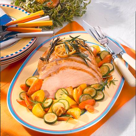 Schweinebraten mit Rosmarin Rezept Schweinebraten mit Rosmarin Rezept