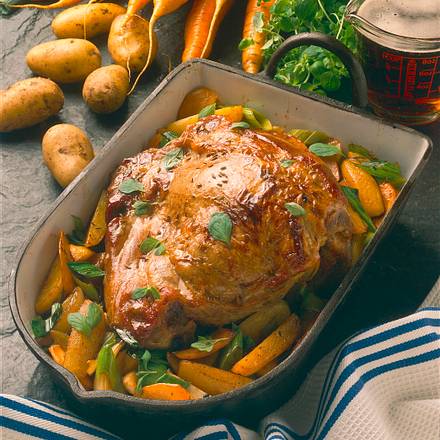 Schweinebraten Rhöner Landwirt Rezept Schweinebraten Rhöner Landwirt Rezept