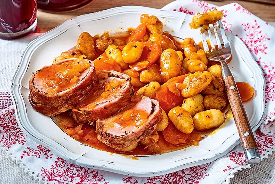 Schweinefilet im Pfeffer-Bacon-Mantel Rezept