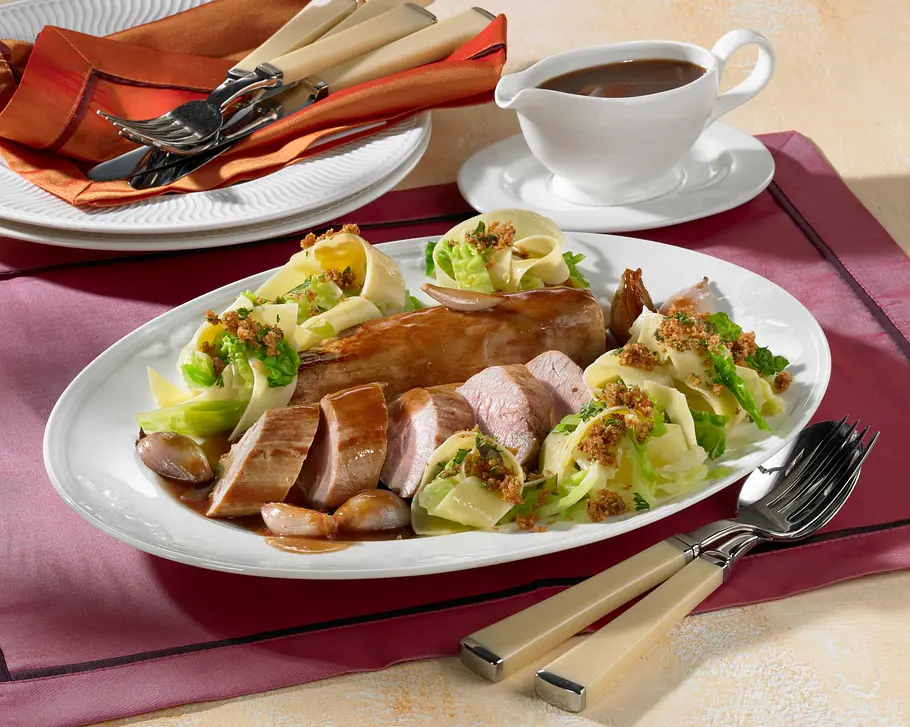Schweinefilet in Portweinsoße Rezept Schweinefilet in Portweinsoße Rezept