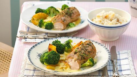 Schweinefilet mit Ananas-Ingwer-Currysoße Rezept - Foto: Först, Thomas