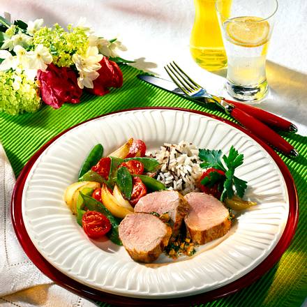 Schweinefilet mit Erdnusskruste (Diabetiker) Rezept