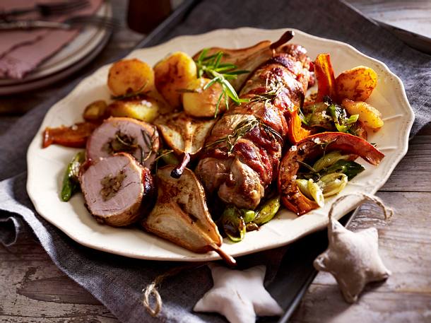 Schweinefilet mit Honig-Walnussfüllung Rezept Schweinefilet mit Honig-Walnussfüllung Rezept