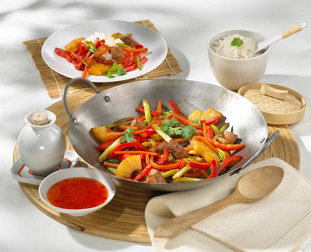 Schweinegeschnetzeltes aus dem Wok Rezept Schweinegeschnetzeltes aus dem Wok Rezept