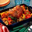 Schweinerollbraten mit geschmortem Paprikagemüse Rezept - Foto: Först, Thomas