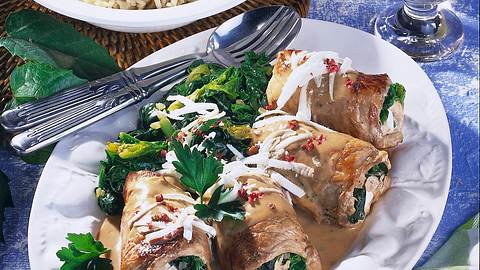 Schweinerouladen mit Spinat und Ricotta Rezept - Foto: Först, Thomas