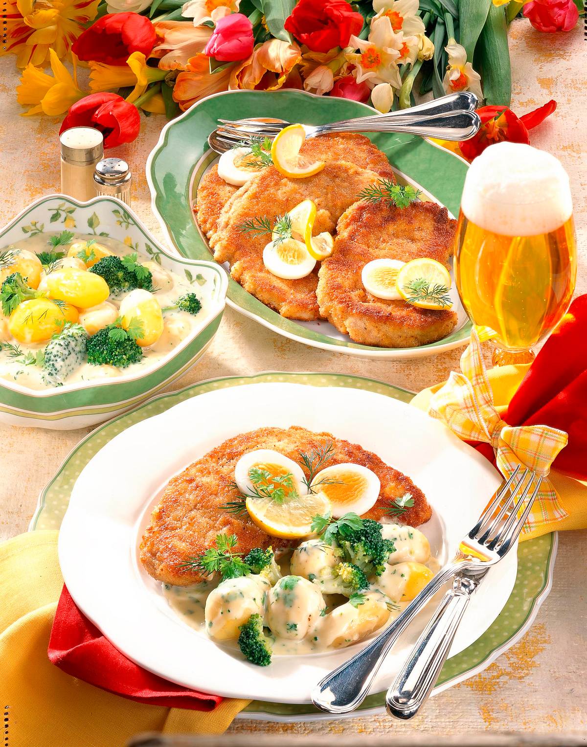 Schweineschnitzel mit Bêchamel-Kartoffeln Rezept