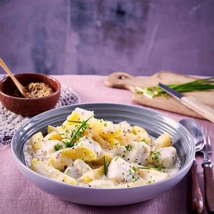 Seelachs-Béchamel-Kartoffeln Rezept Seelachs-Béchamel-Kartoffeln Rezept