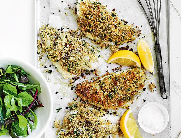 Seelachsfilet mit Knusperkruste Rezept Seelachsfilet mit Knusperkruste Rezept