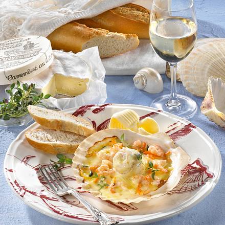 Seezungenröllchen in Camembert-Soße Rezept Seezungenröllchen in Camembert-Soße Rezept