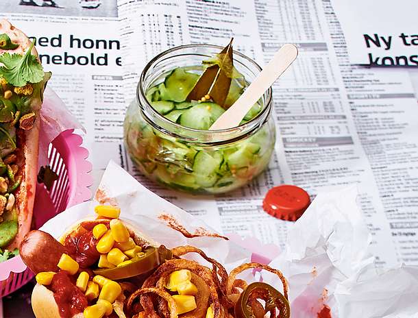 Selbstgemachter dänischer Gurkensalat Rezept Selbstgemachter dänischer Gurkensalat Rezept