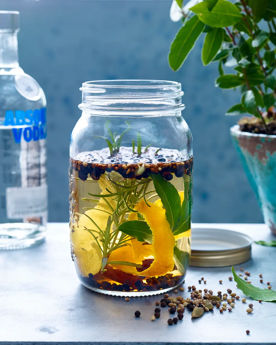 Selbstgemachter Gin Rezept Selbstgemachter Gin Rezept