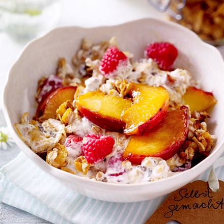 Selbstgemachtes Fruchte Crunch Musli Rezept Lecker