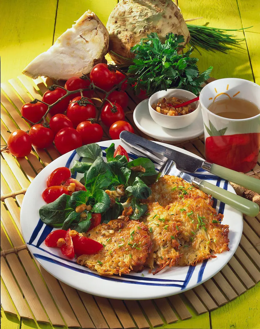 Sellerie-Kartoffelpuffer Rezept