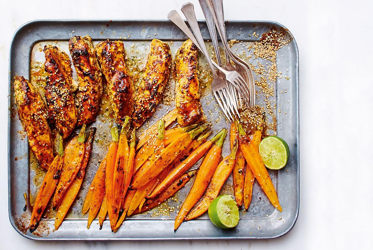 Sesamchicken mit Thaimöhrchen Rezept
