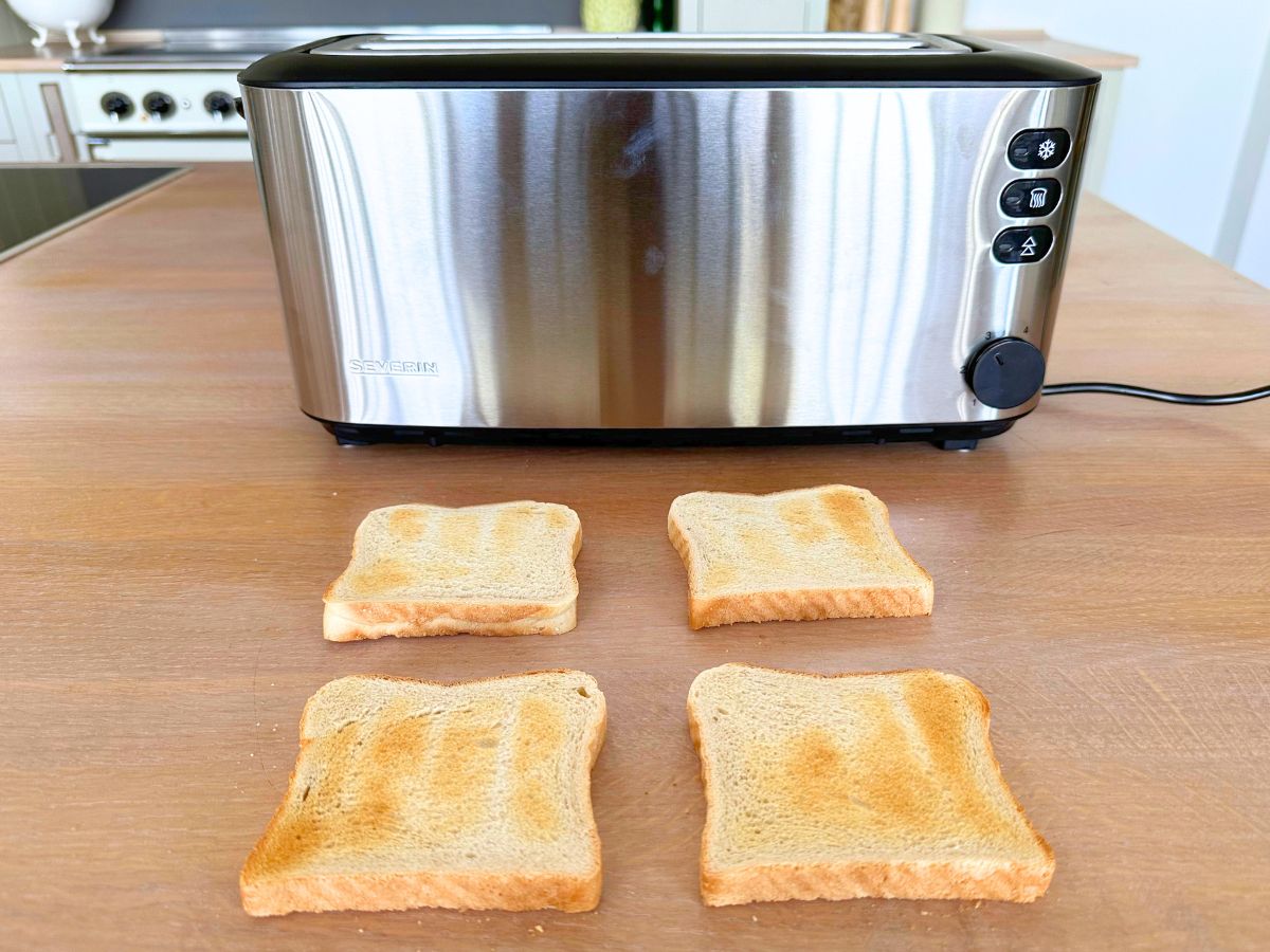 Bräunungsergebnis beim Severin-Langschlitztoaster