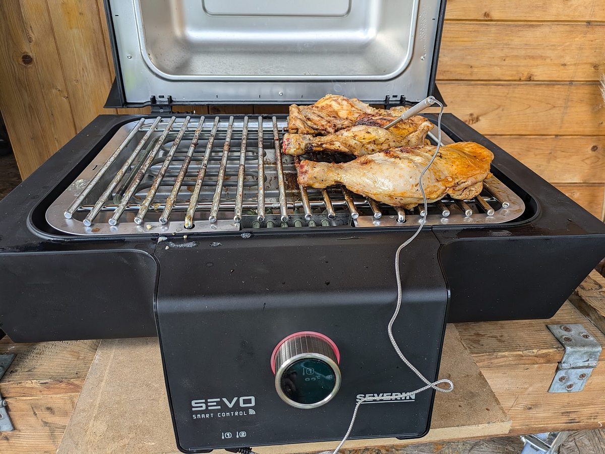 Severin Sevo Elektrogrill mit Fleischthermometer 